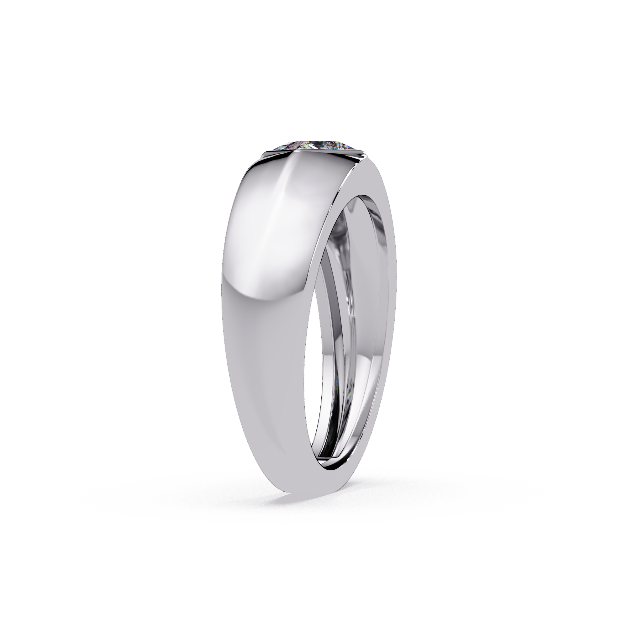Solitaire Round Cut Diamond Halo Statement Ladies Ring