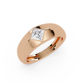 Solitaire Round Cut Diamond Halo Statement Ladies Ring