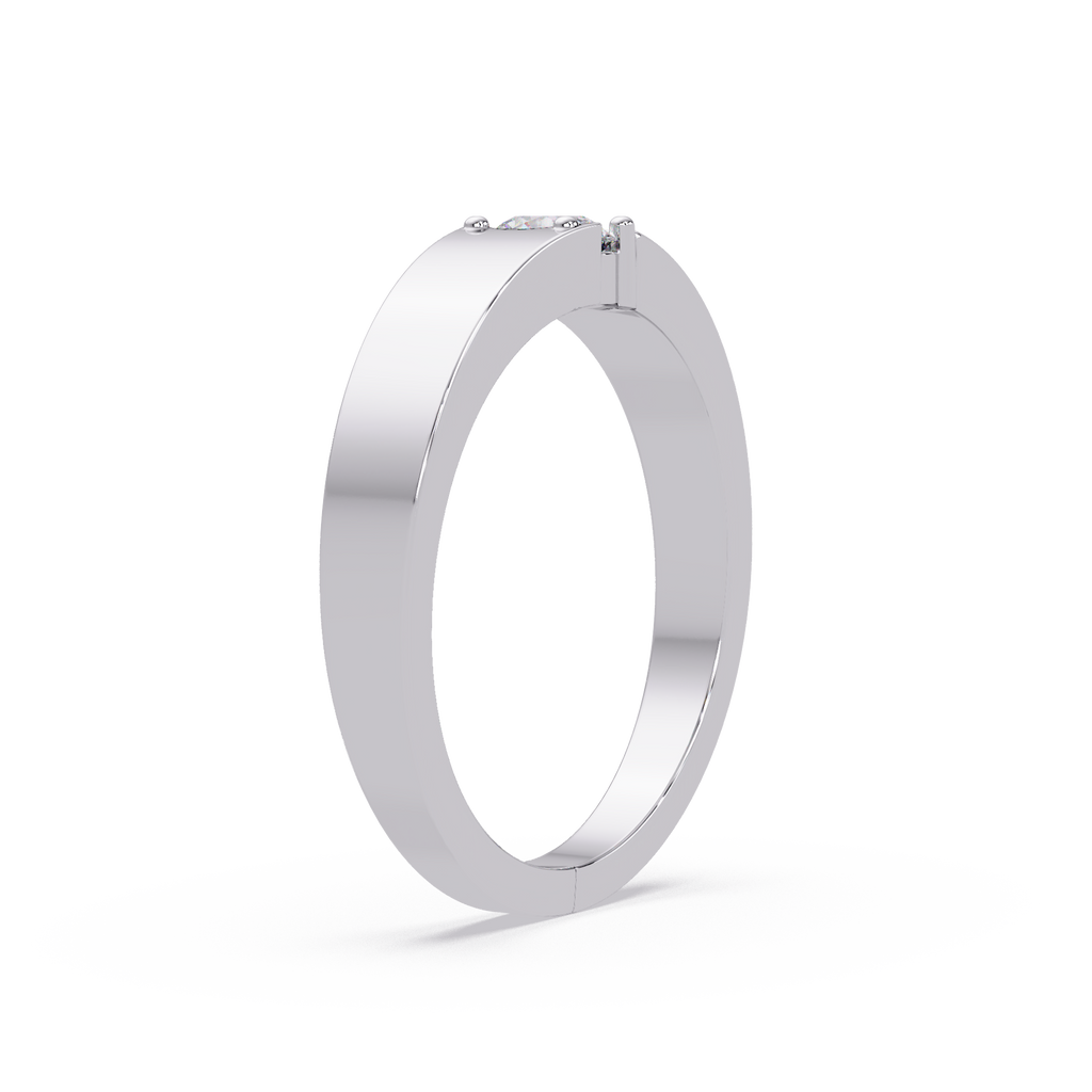 Radiant & Round Cut Diamond Band Ring