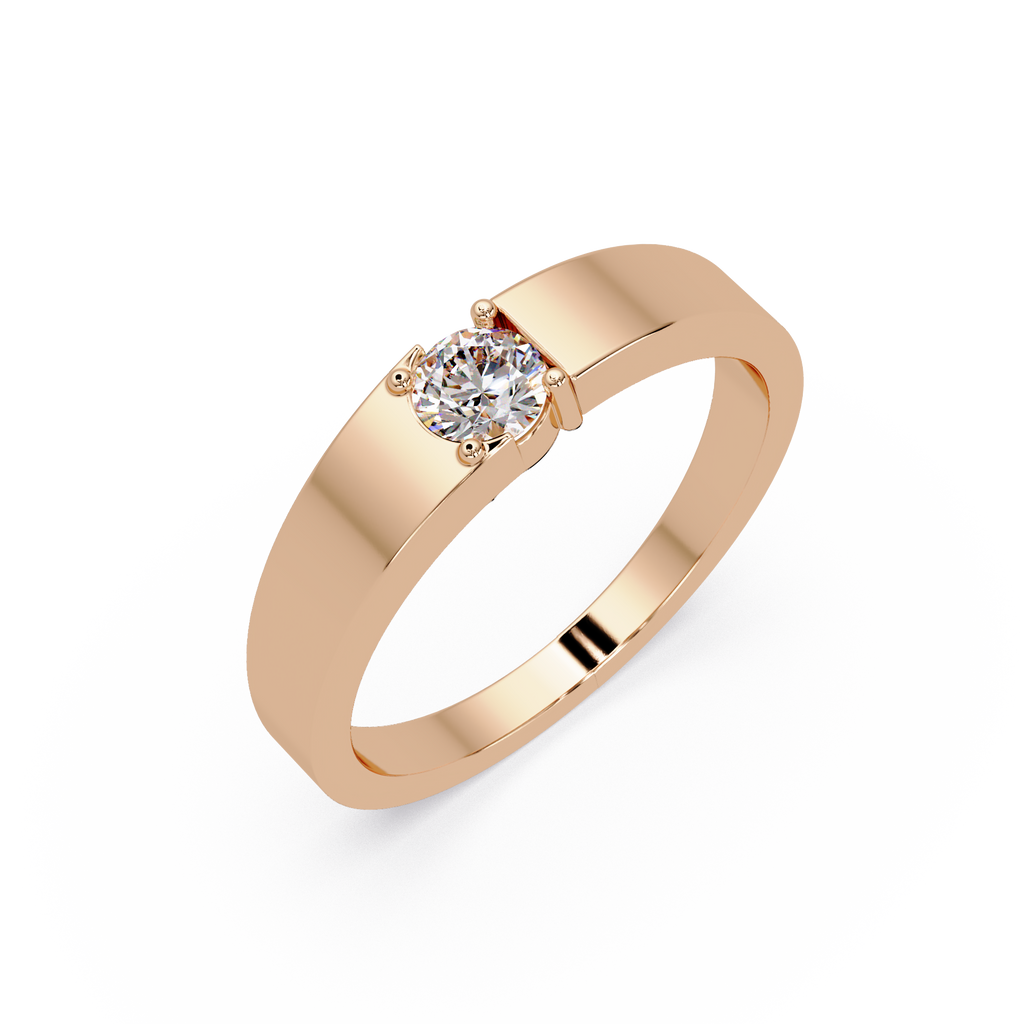 Radiant & Round Cut Diamond Band Ring
