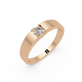 Radiant & Round Cut Diamond Band Ring