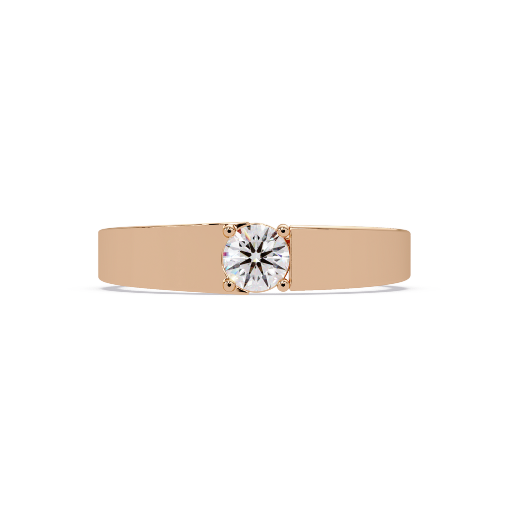 Radiant & Round Cut Diamond Band Ring