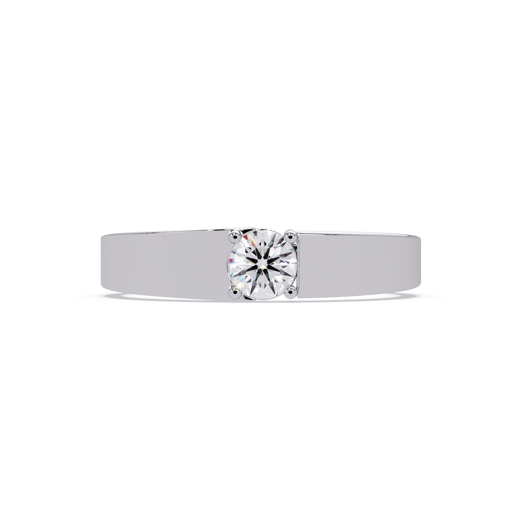 Radiant & Round Cut Diamond Band Ring