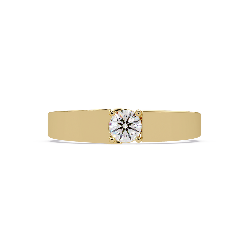 Radiant & Round Cut Diamond Band Ring
