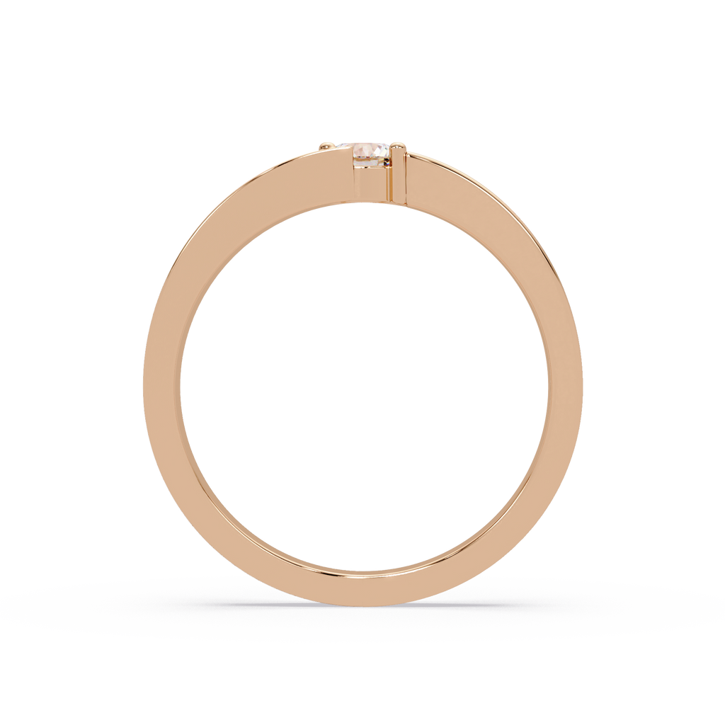 Radiant & Round Cut Diamond Band Ring