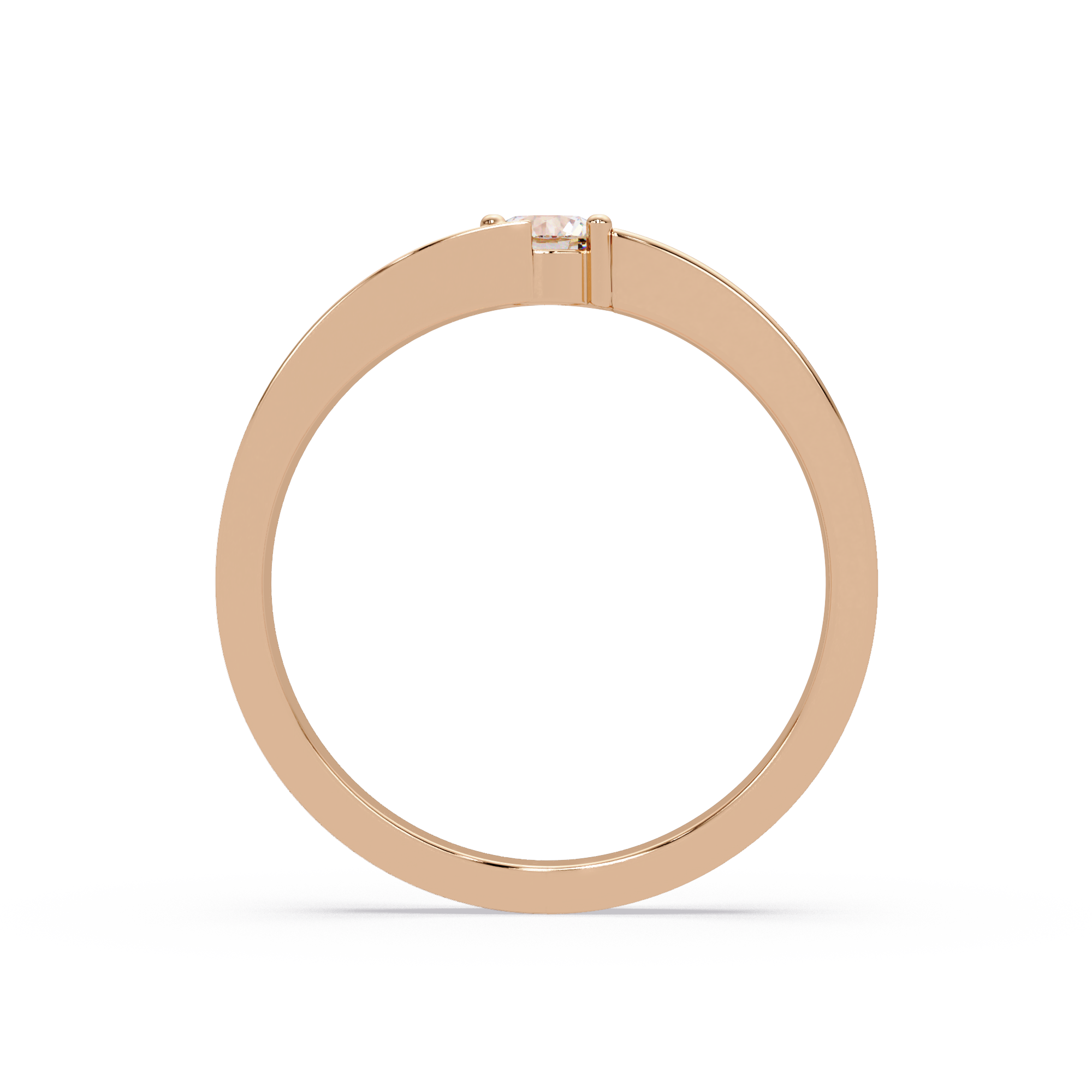Radiant & Round Cut Diamond Band Ring