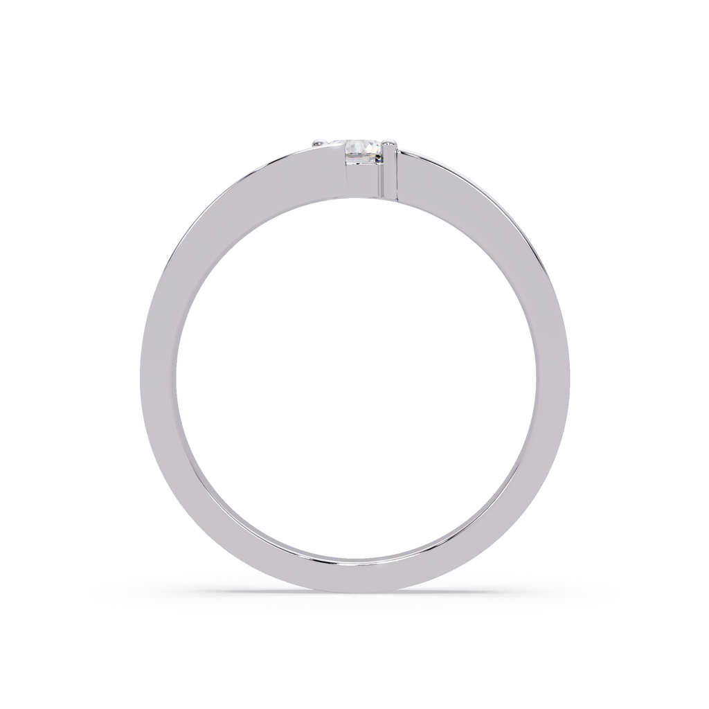 Radiant & Round Cut Diamond Band Ring