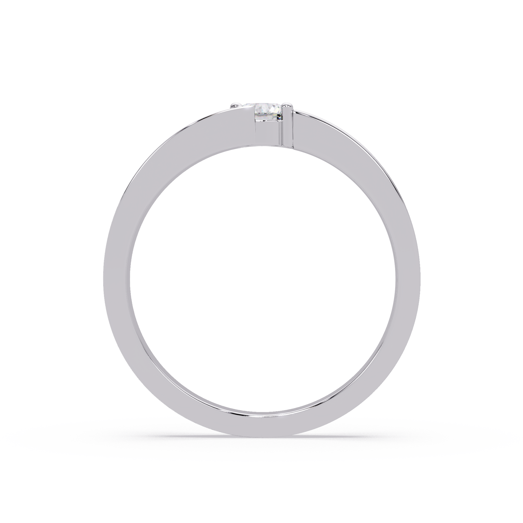 Radiant & Round Cut Diamond Band Ring