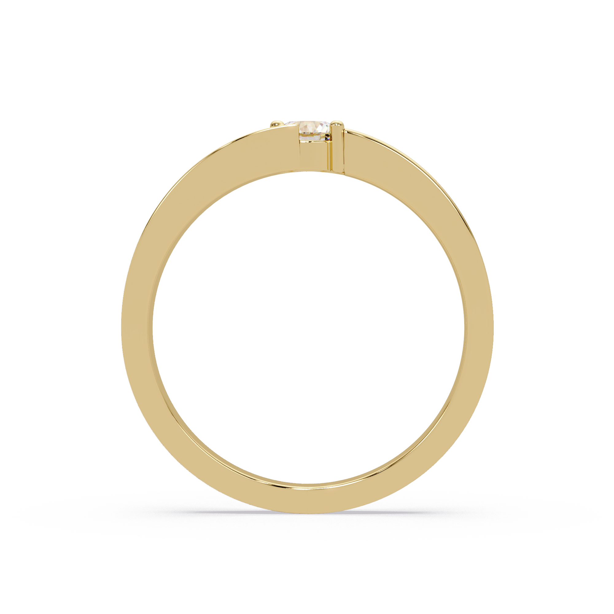 Radiant & Round Cut Diamond Band Ring