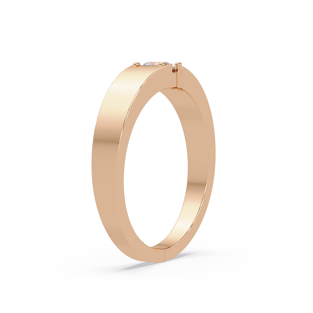 Radiant & Round Cut Diamond Band Ring