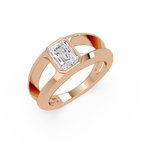 Emerald, Marquise & Round Cut Diamond Ladies Ring