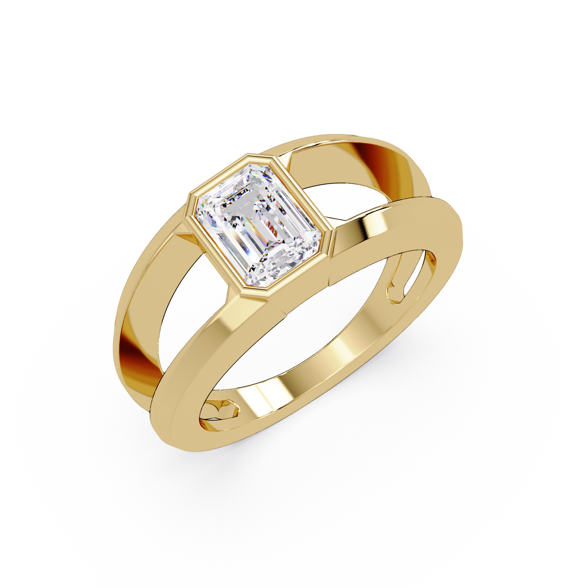 Emerald, Marquise & Round Cut Diamond Ladies Ring