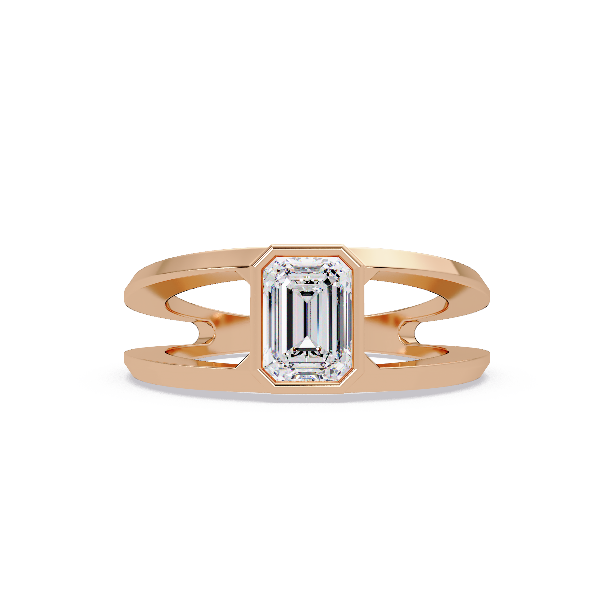 Emerald, Marquise & Round Cut Diamond Ladies Ring