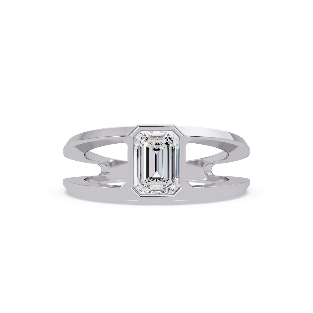 Emerald, Marquise & Round Cut Diamond Ladies Ring