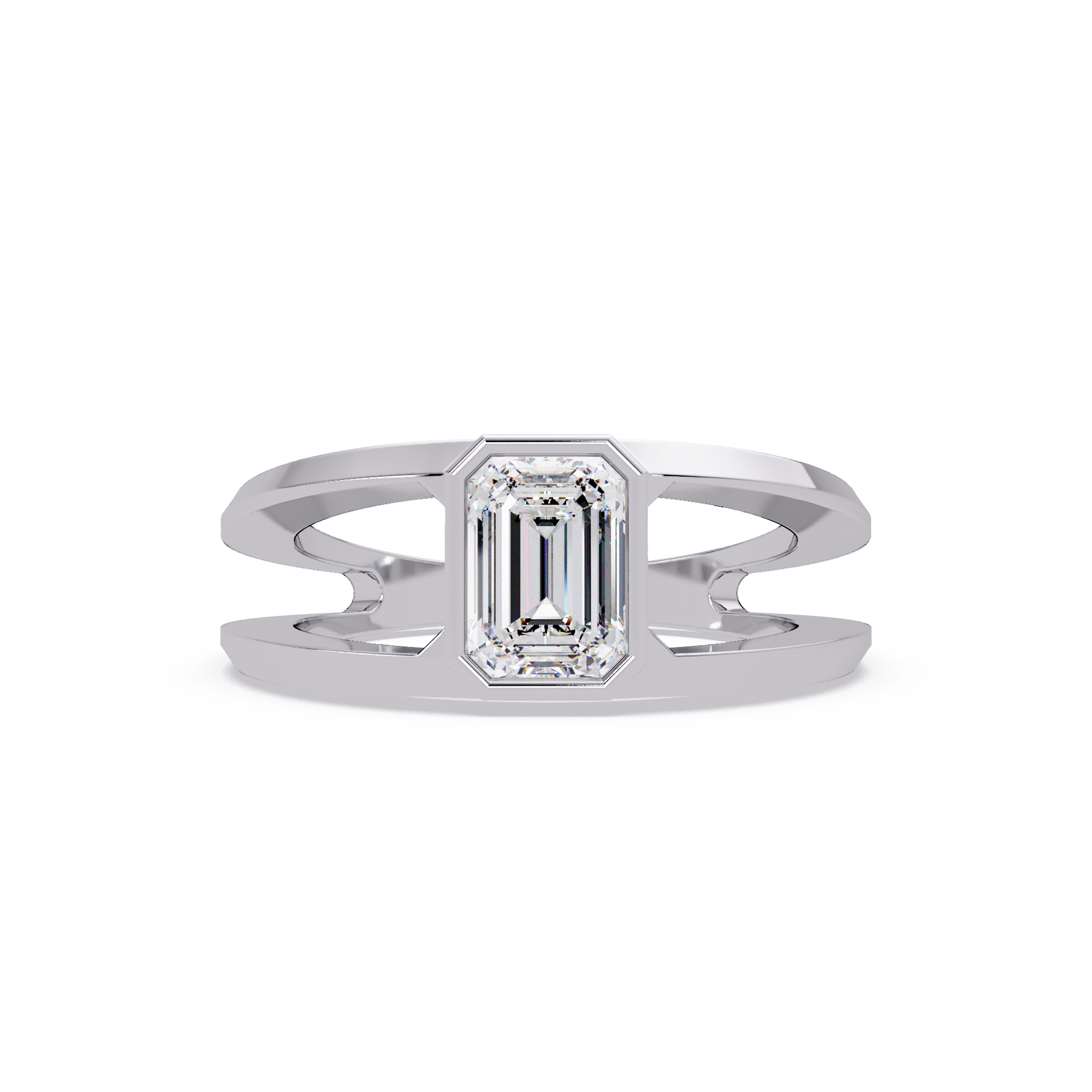 Emerald, Marquise & Round Cut Diamond Ladies Ring