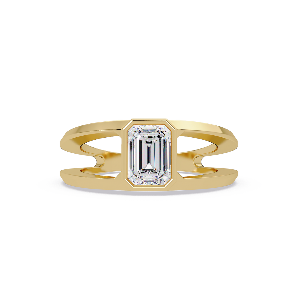 Emerald, Marquise & Round Cut Diamond Ladies Ring