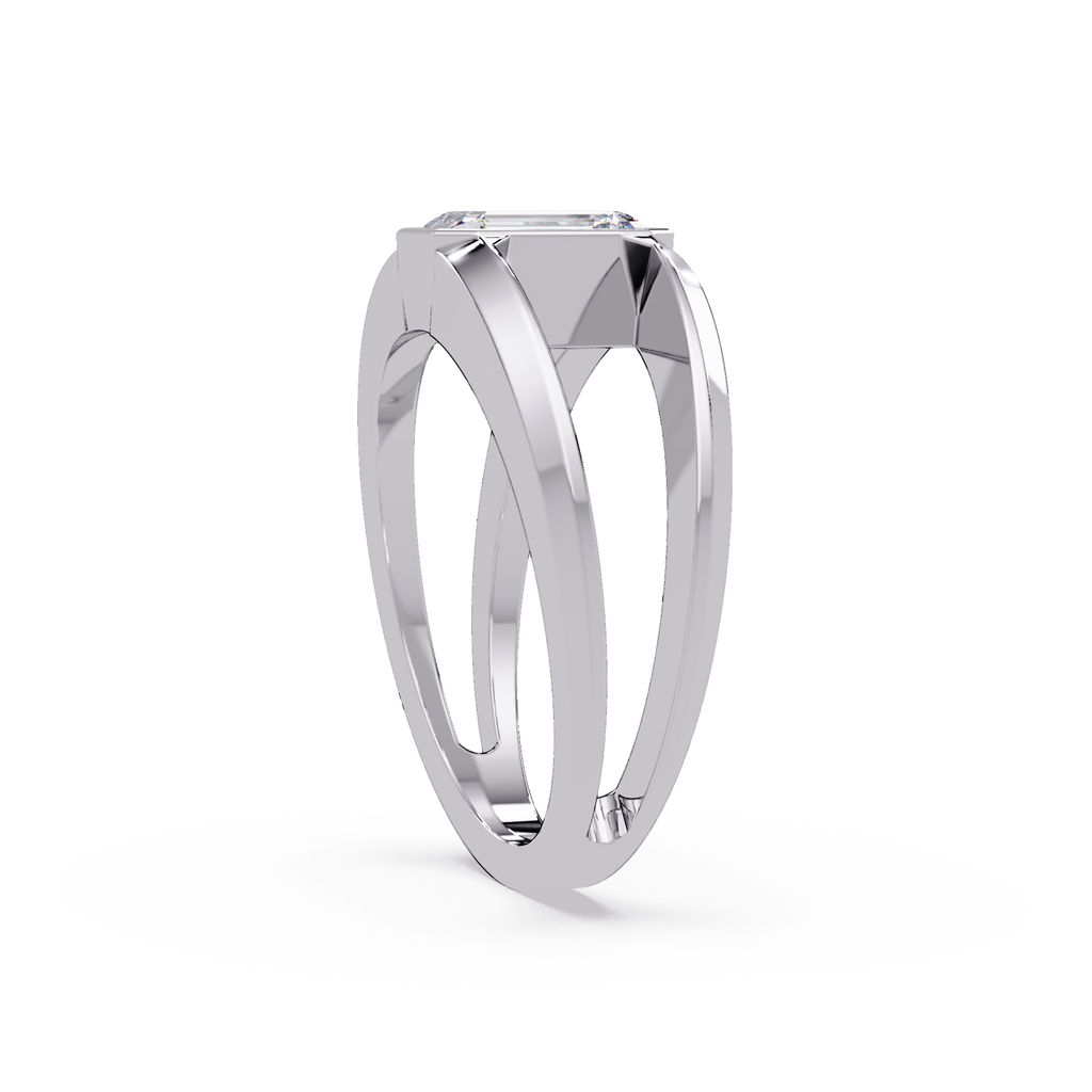 Emerald, Marquise & Round Cut Diamond Ladies Ring