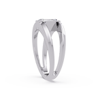Emerald, Marquise & Round Cut Diamond Ladies Ring