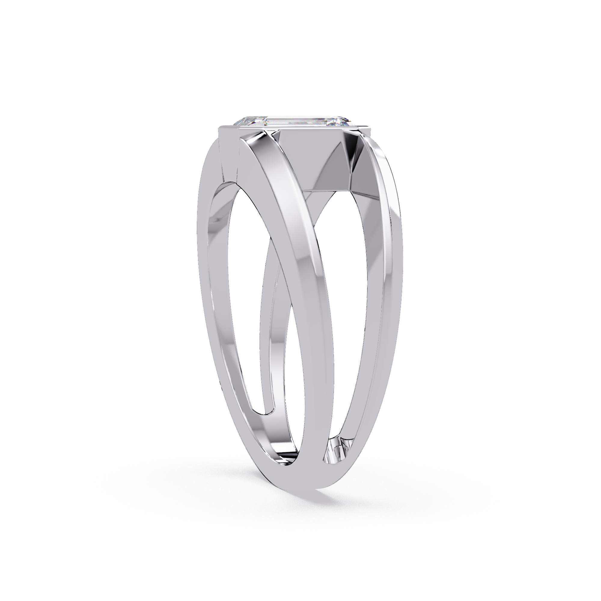 Emerald, Marquise & Round Cut Diamond Ladies Ring