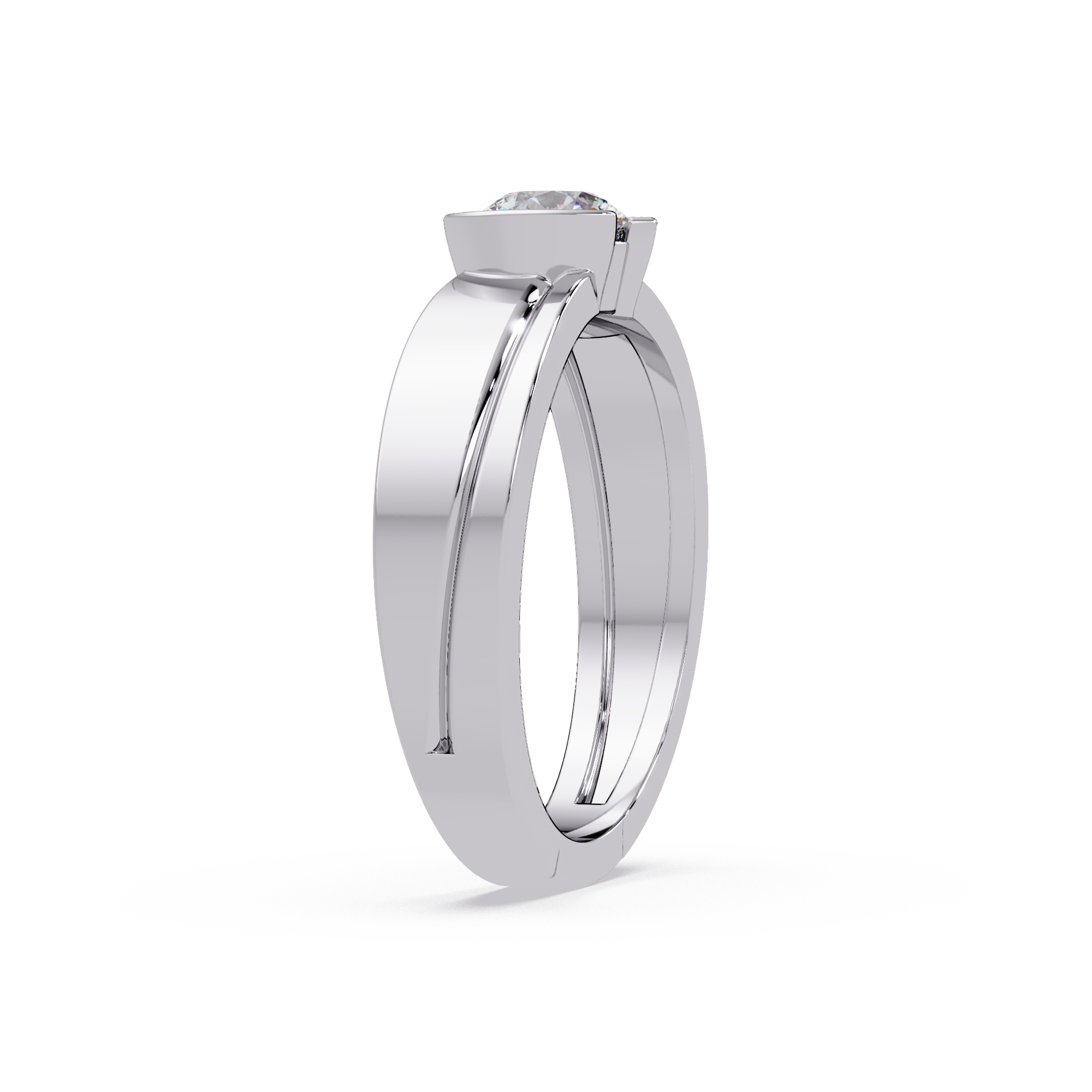 Round & Marquise Cut Diamond Ladies Ring