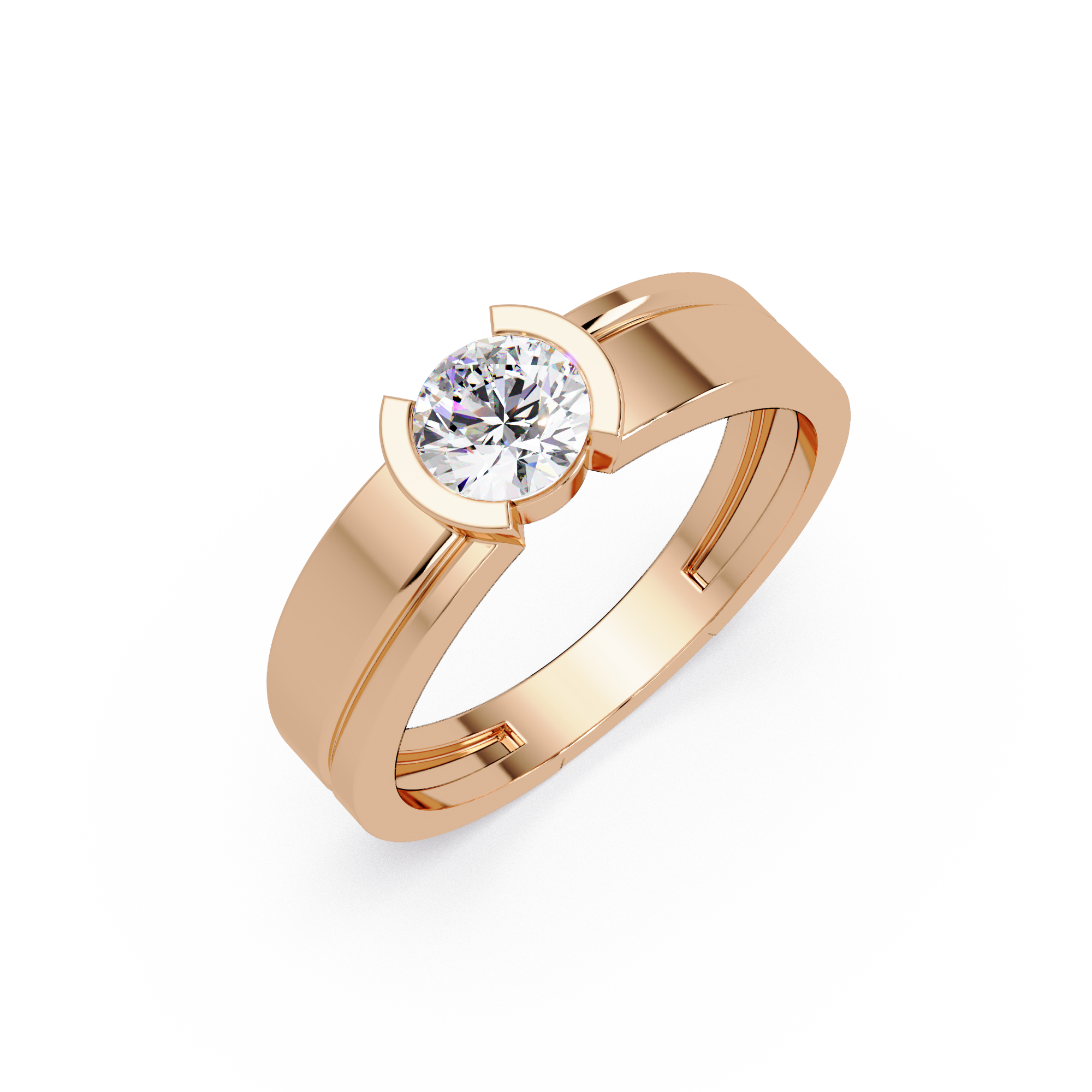 Round & Marquise Cut Diamond Ladies Ring