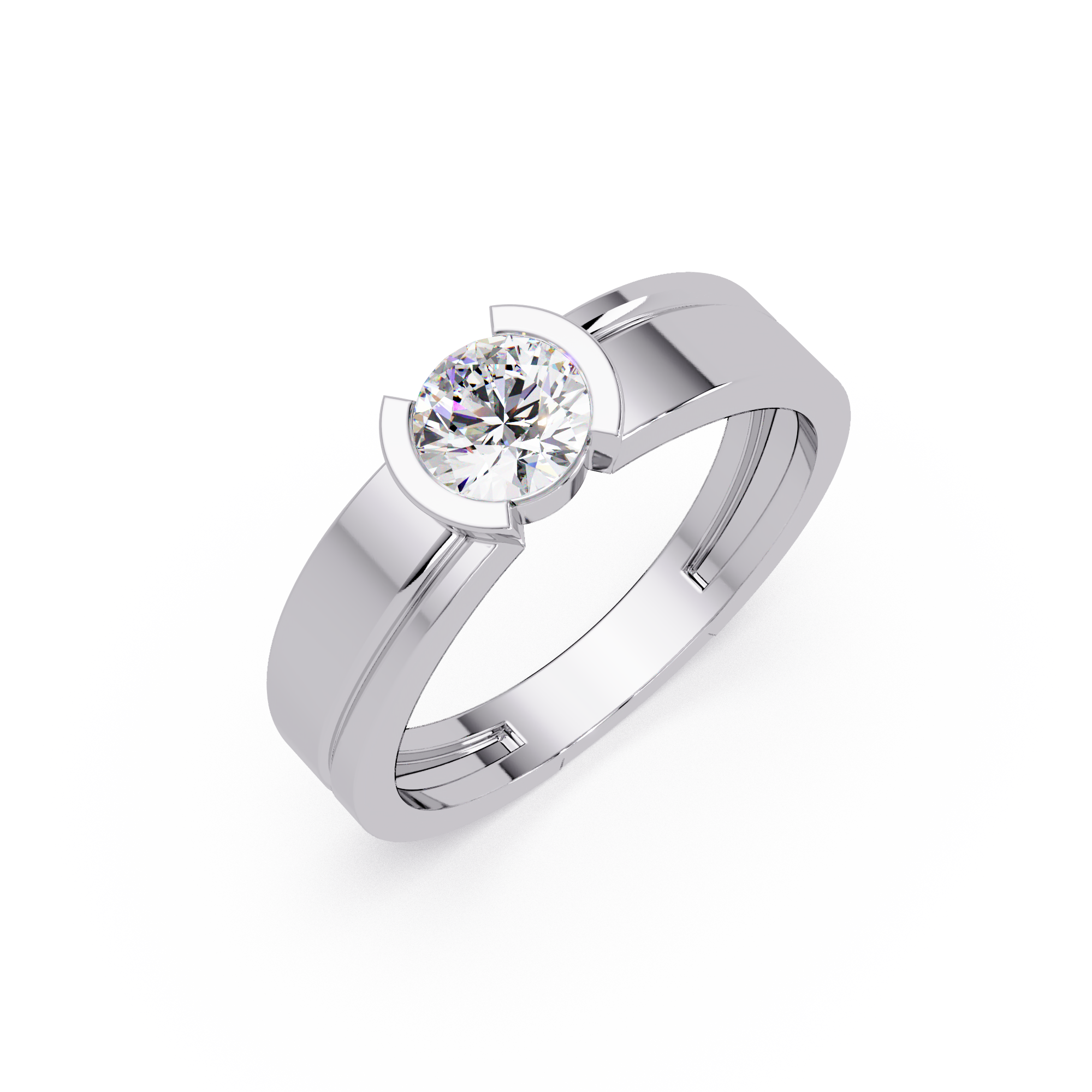 Round & Marquise Cut Diamond Ladies Ring