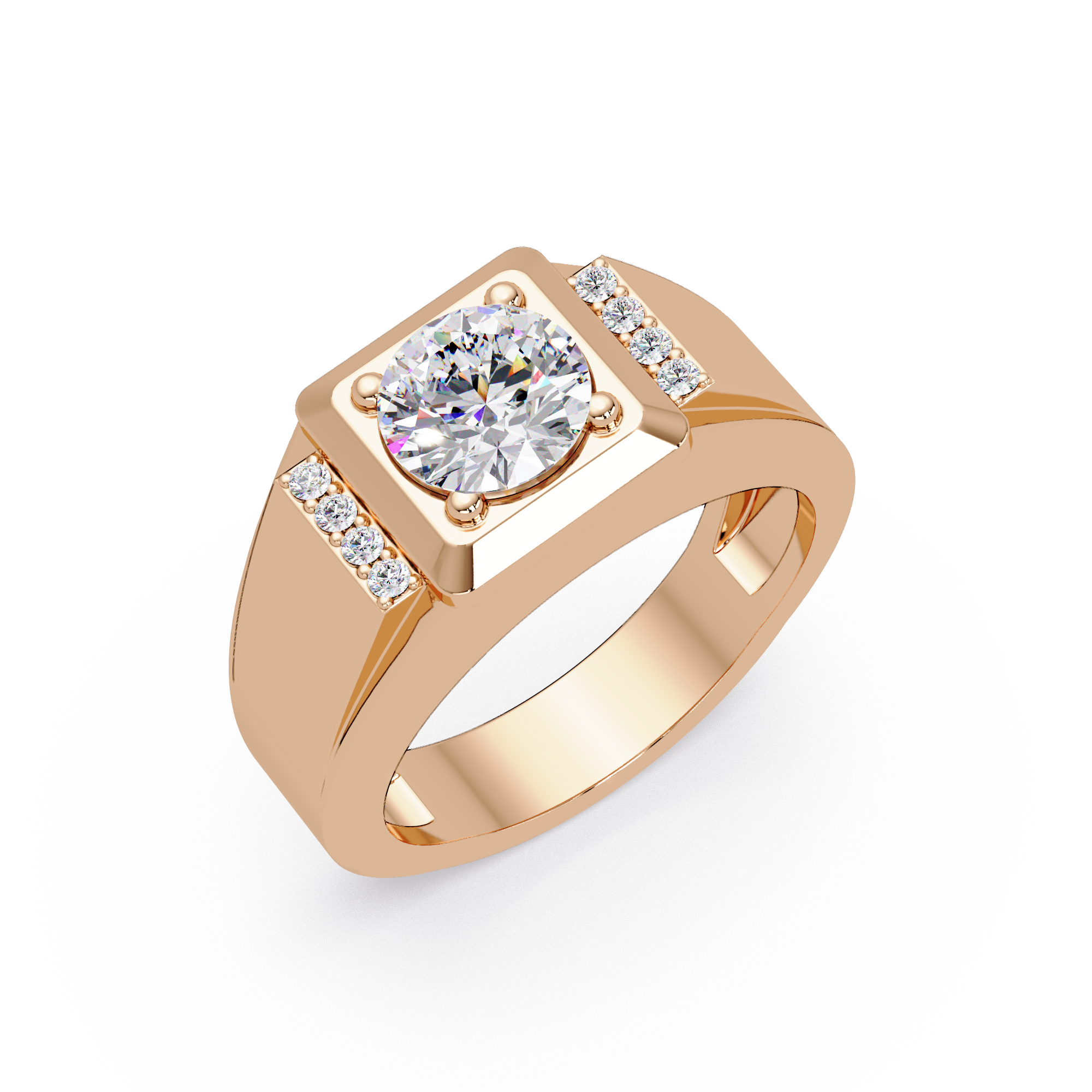 Cushion Square, Marquise & Round Cut Diamond Ladies Ring