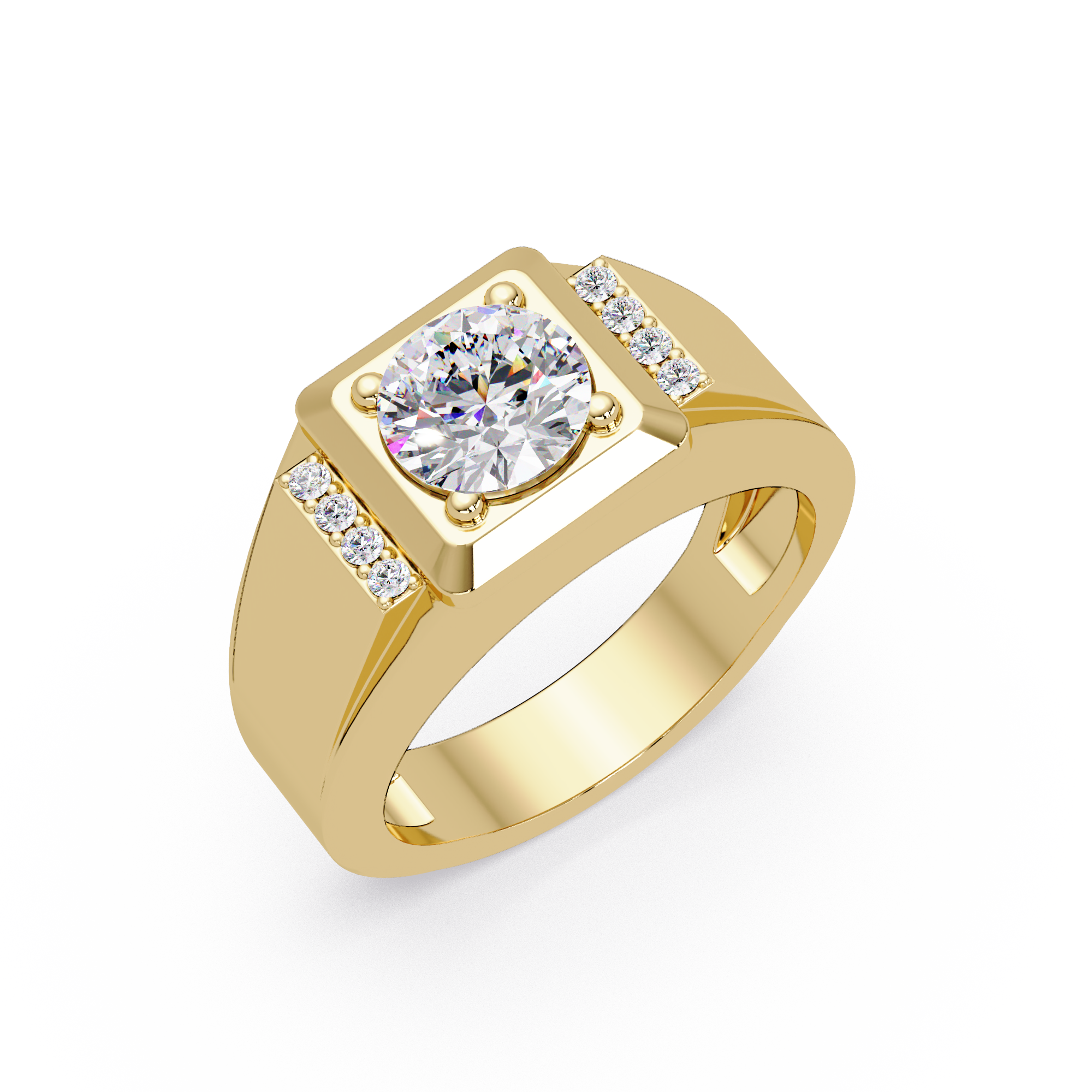 Cushion Square, Marquise & Round Cut Diamond Ladies Ring