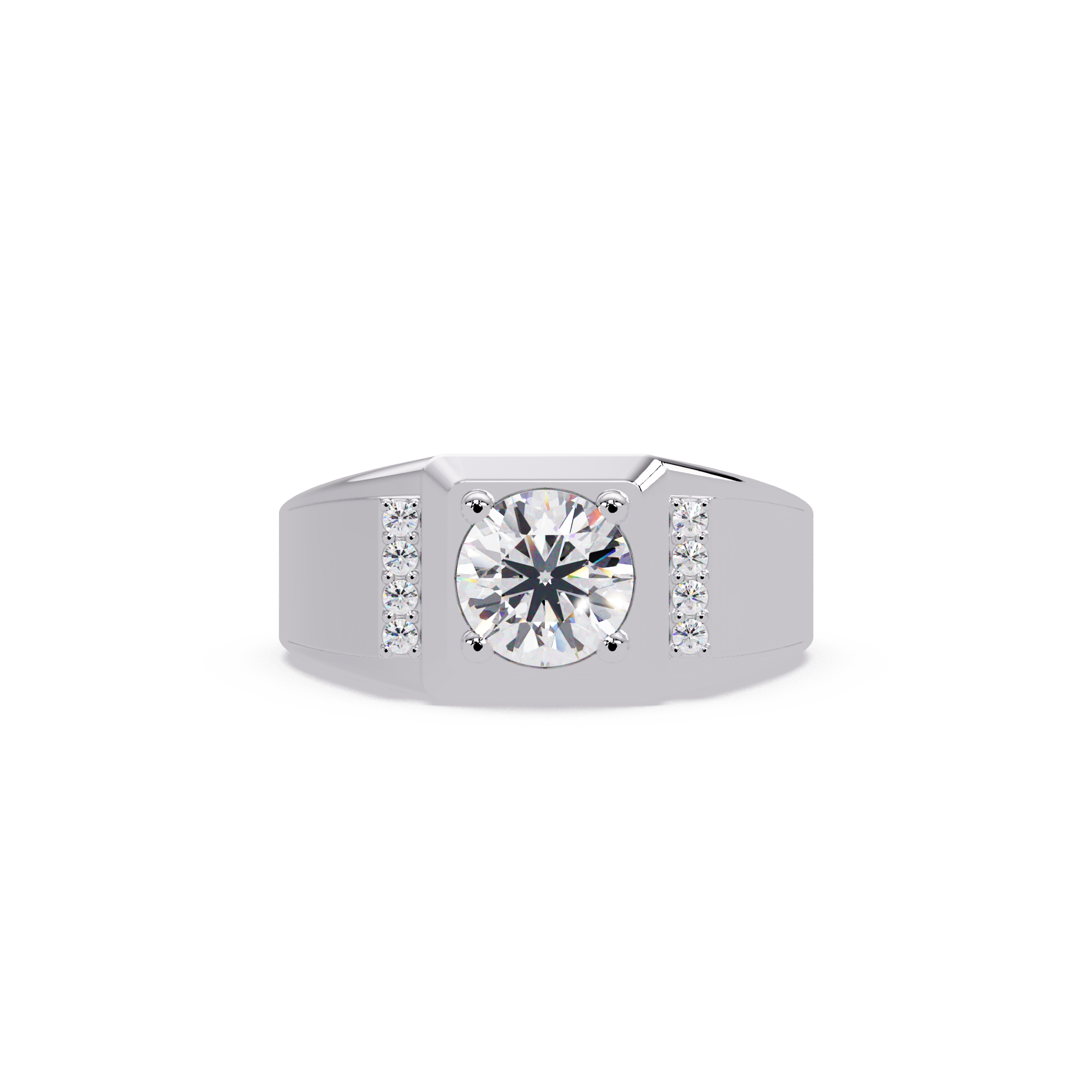 Cushion Square, Marquise & Round Cut Diamond Ladies Ring