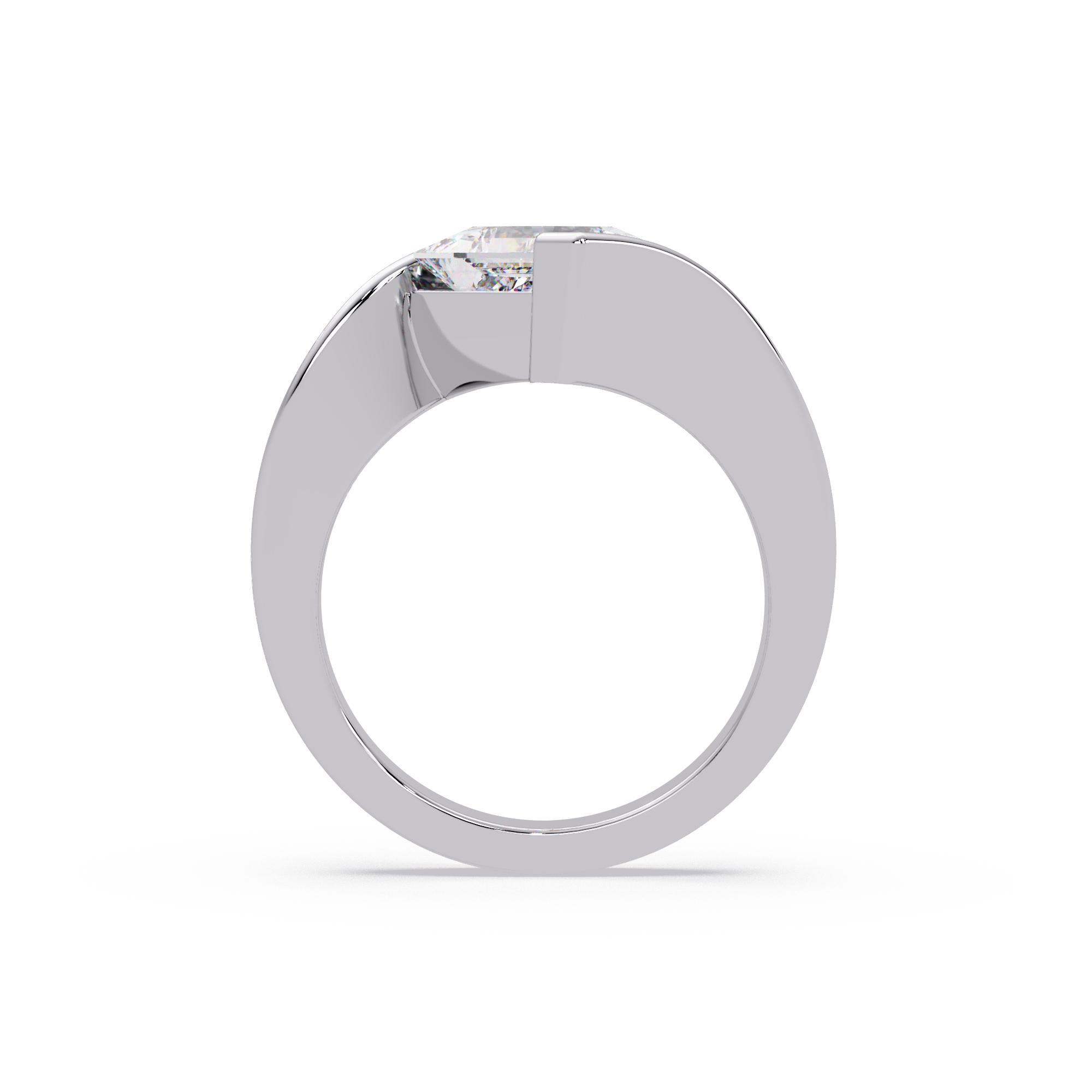Princess Cut Diamond Ladies Ring