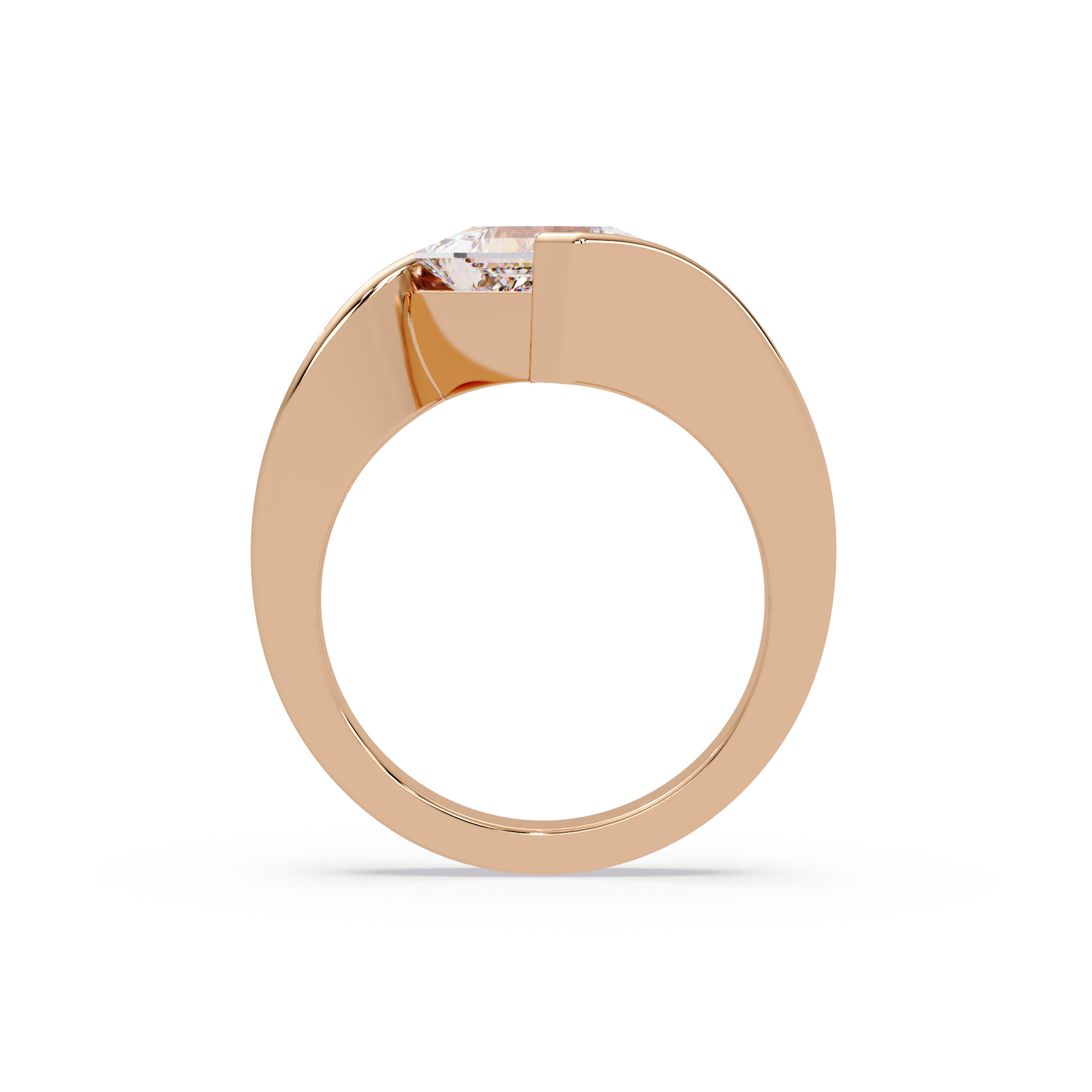 Princess Cut Diamond Ladies Ring