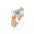 Princess Cut Diamond Ladies Ring