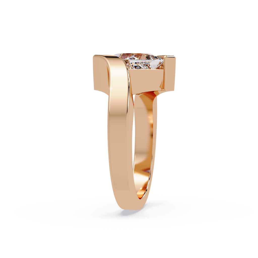 Princess Cut Diamond Ladies Ring