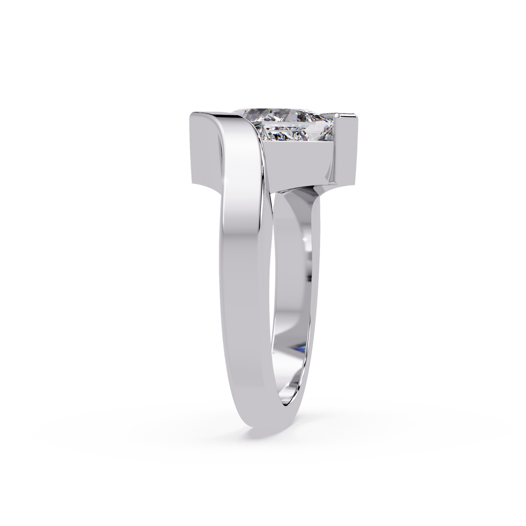 Princess Cut Diamond Ladies Ring