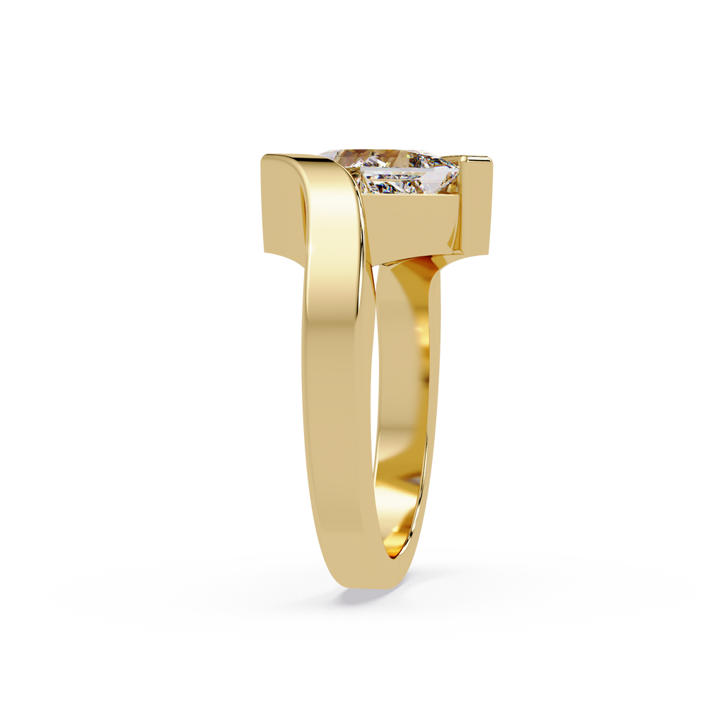 Princess Cut Diamond Ladies Ring