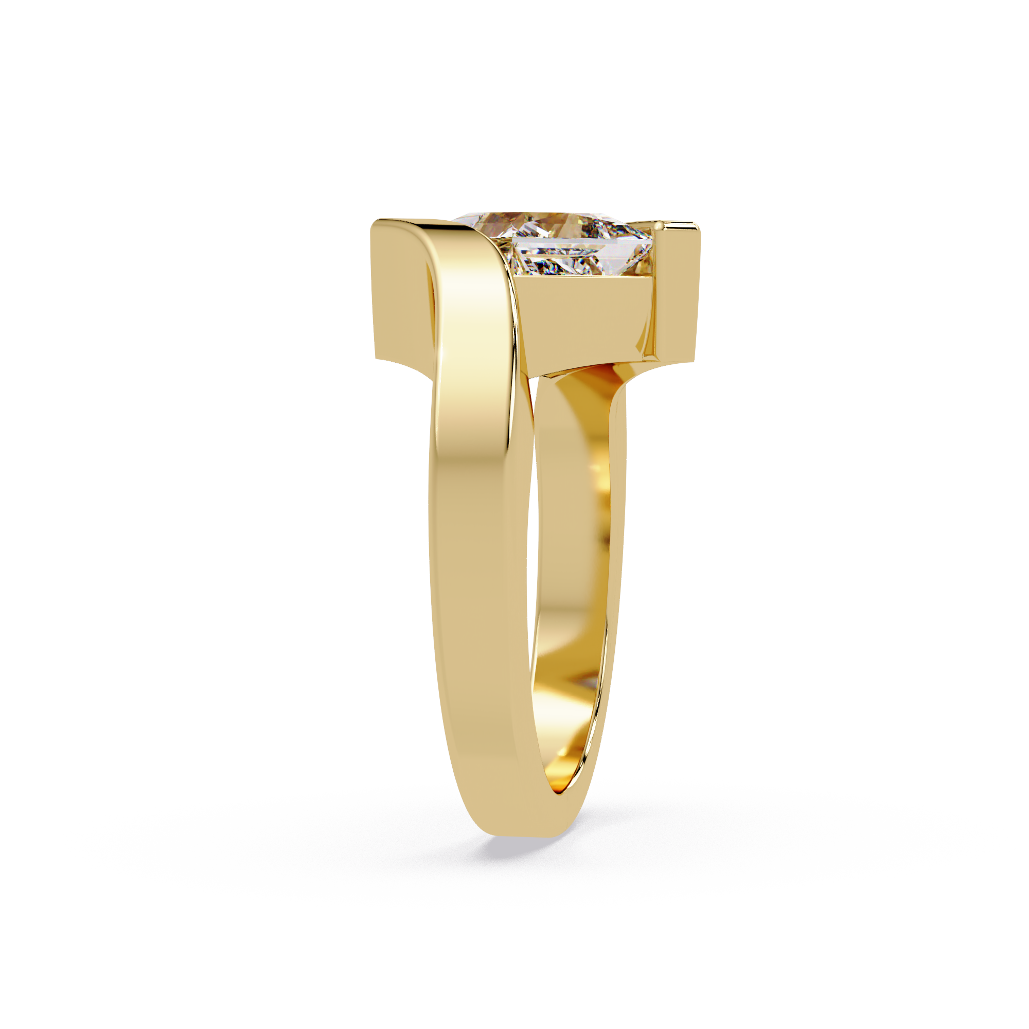 Princess Cut Diamond Ladies Ring