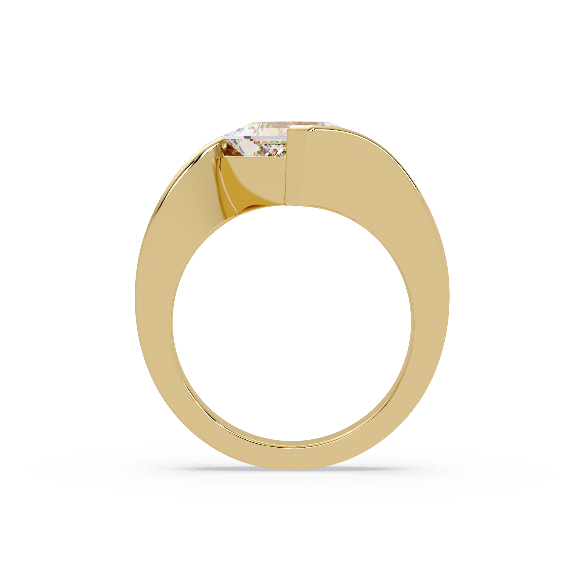 Princess Cut Diamond Ladies Ring