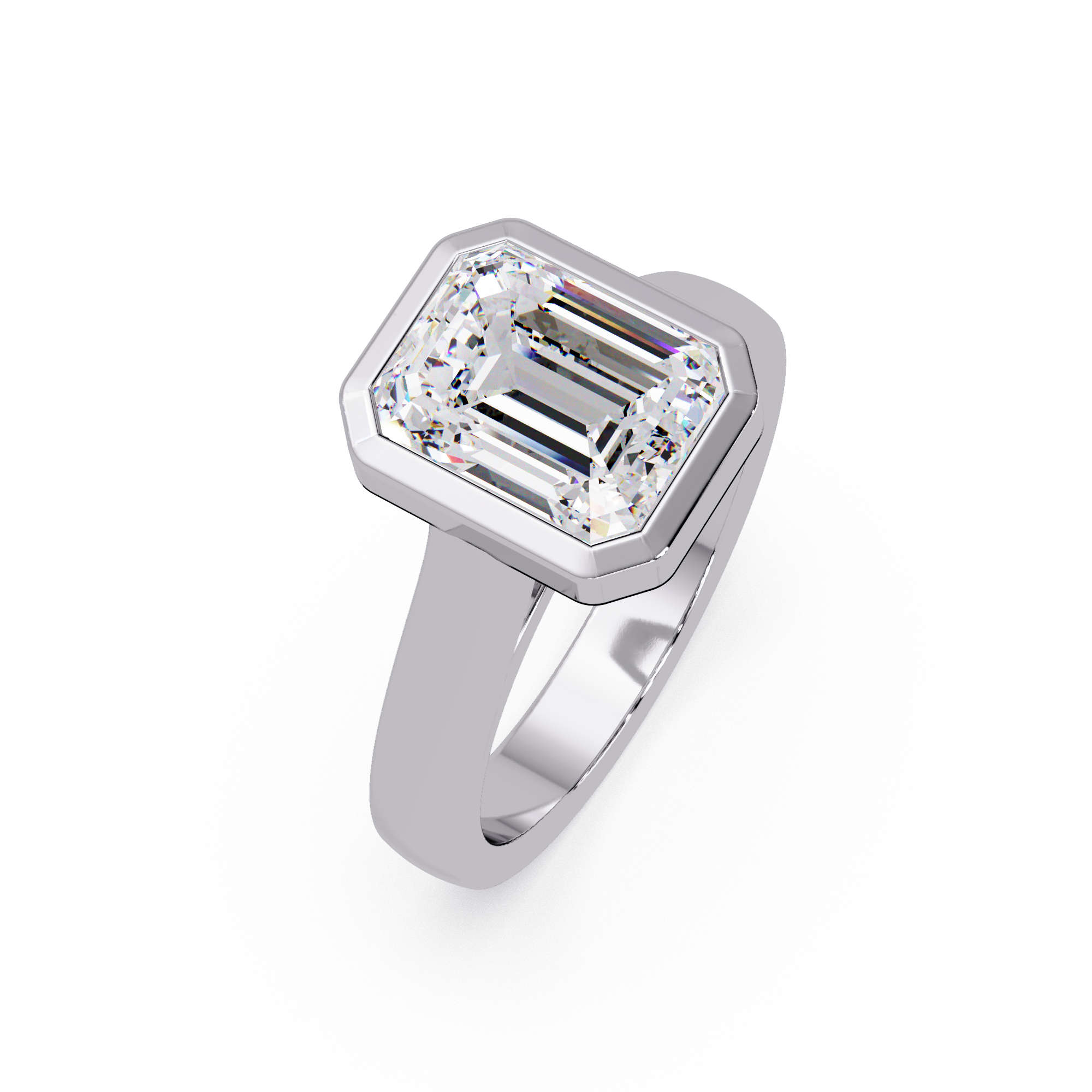 Princess Cut Diamond Ladies Ring
