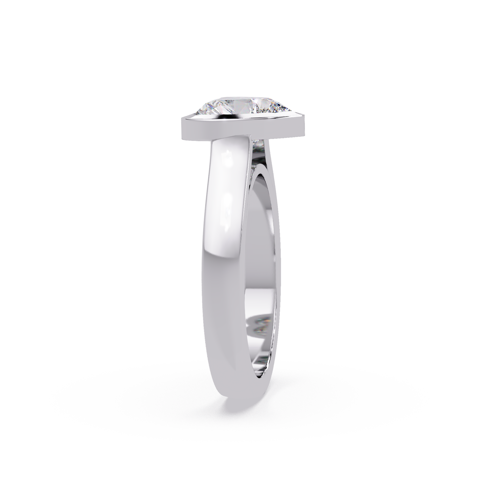 Princess Cut Diamond Ladies Ring