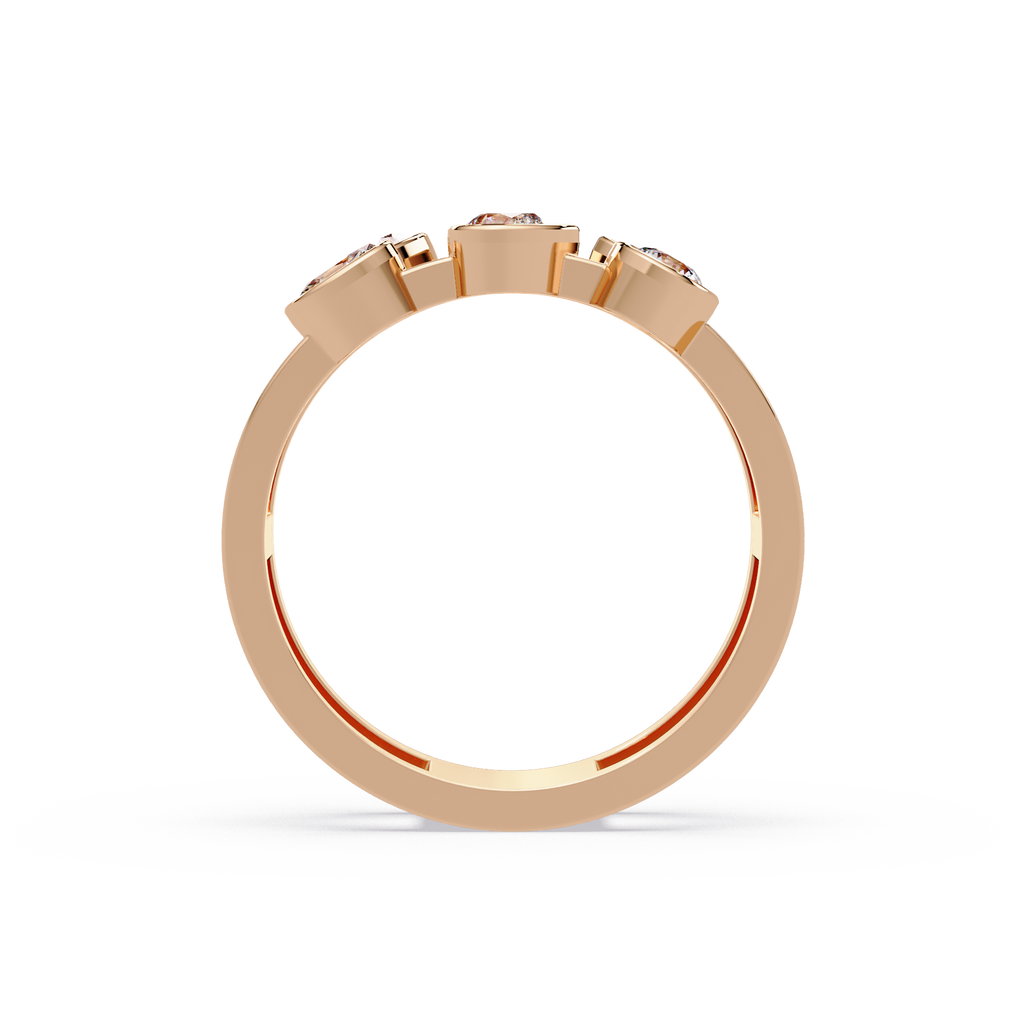 Multi Shape Diamond Open Ring