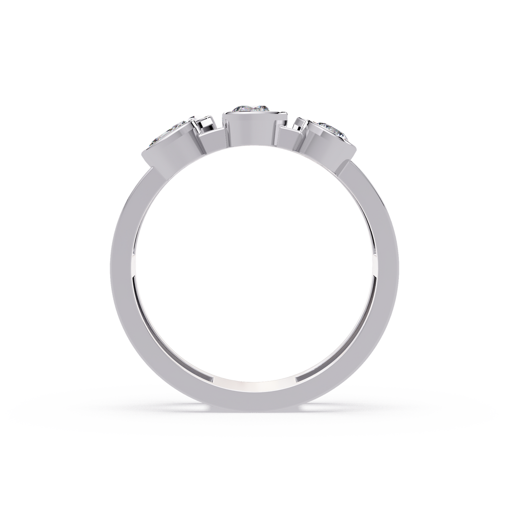 Multi Shape Diamond Open Ring