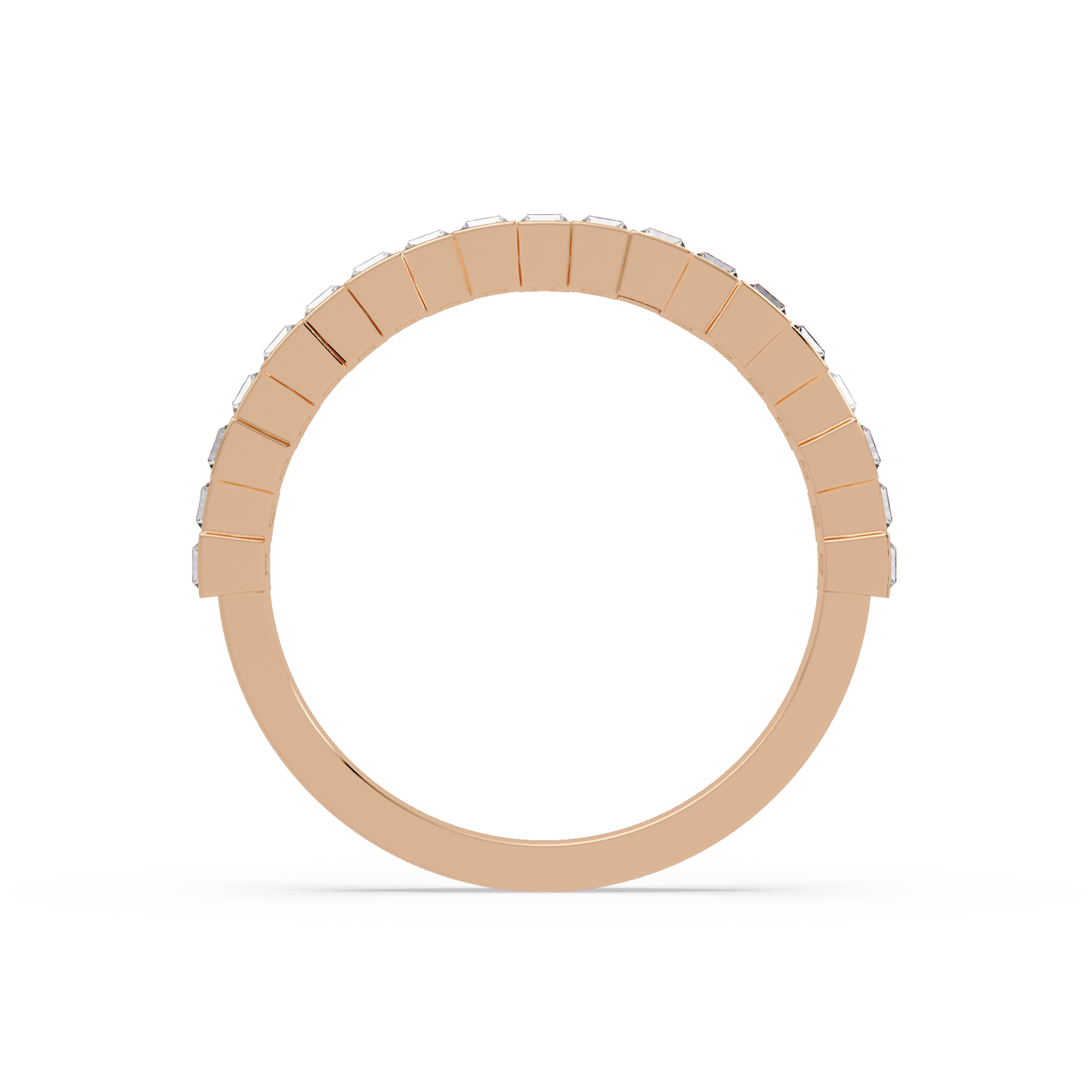 Baguette Cut Diamond Half Eternity Ring for Women