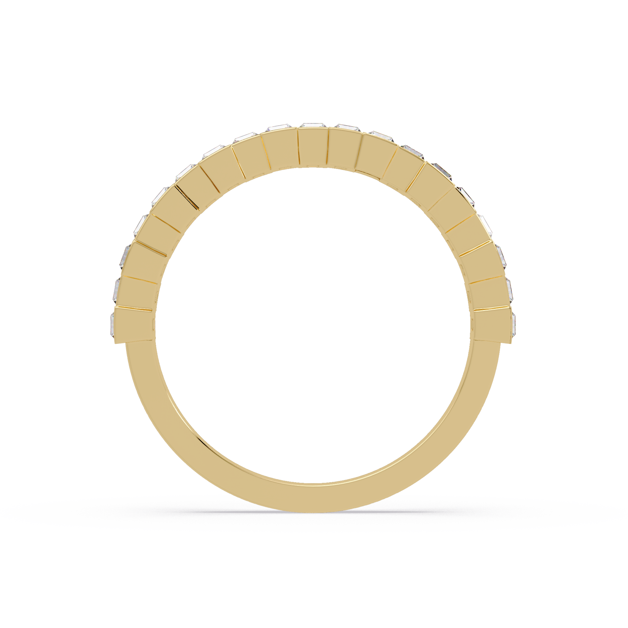 Baguette Cut Diamond Half Eternity Ring for Women