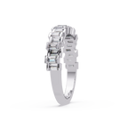 Baguette Cut Diamond Half Eternity Ring for Women