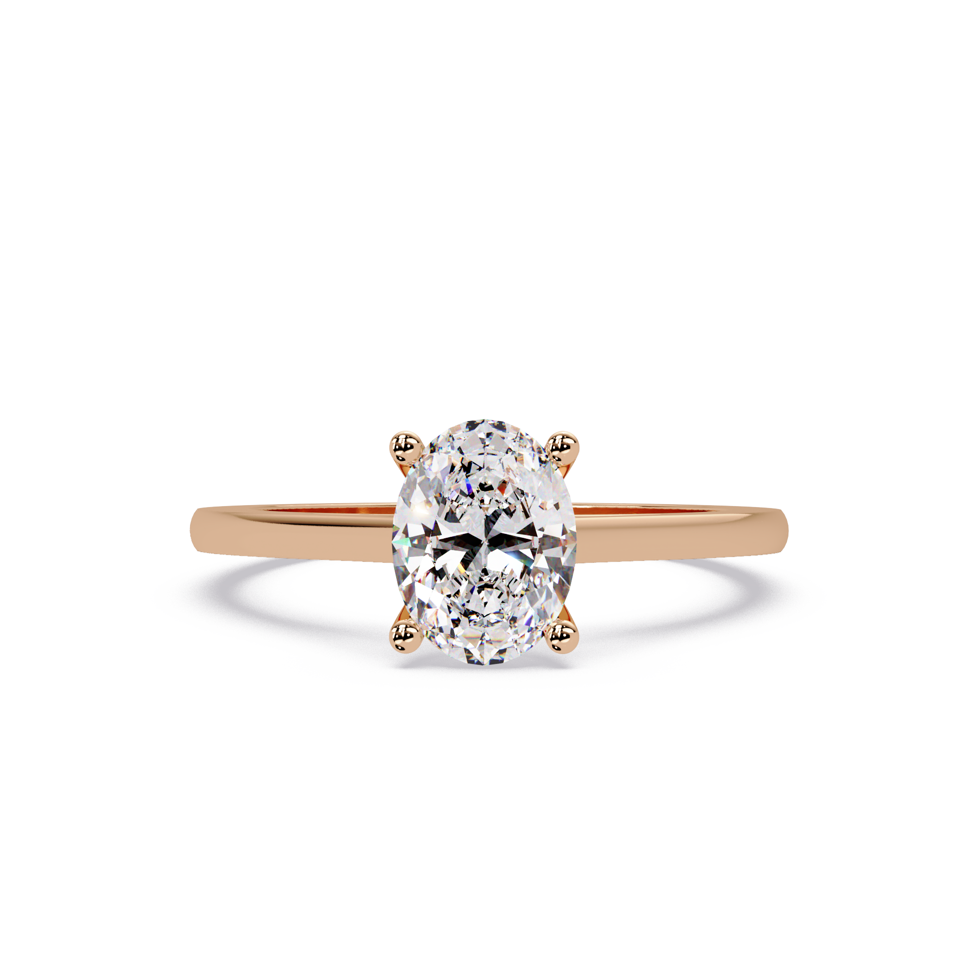 Classic Oval Solitaire Engagement Ring