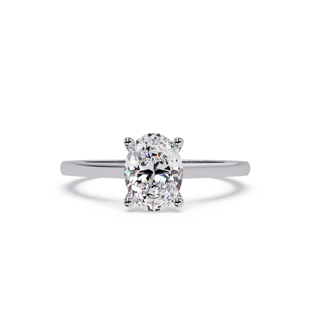 Classic Oval Solitaire Engagement Ring
