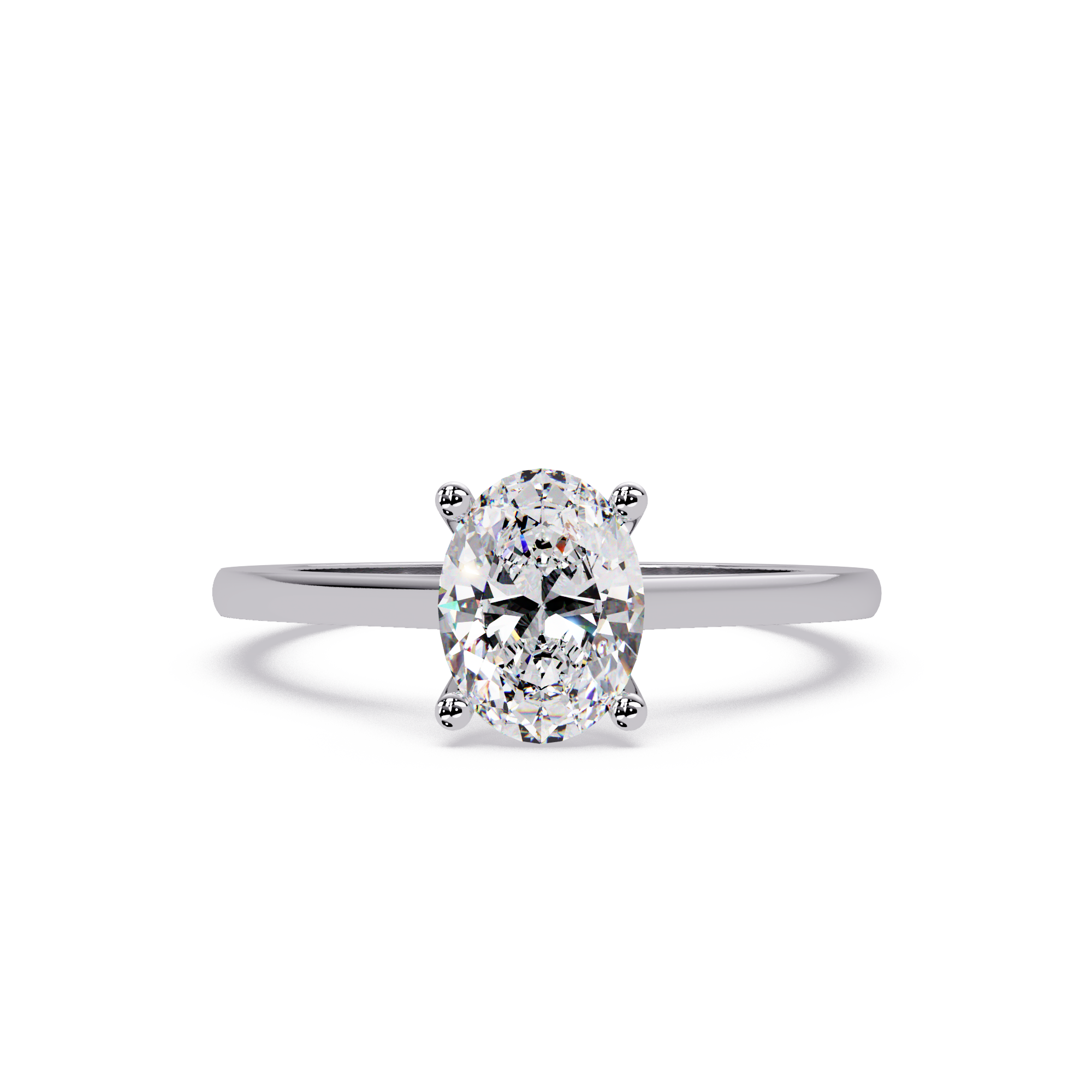 Classic Oval Solitaire Engagement Ring