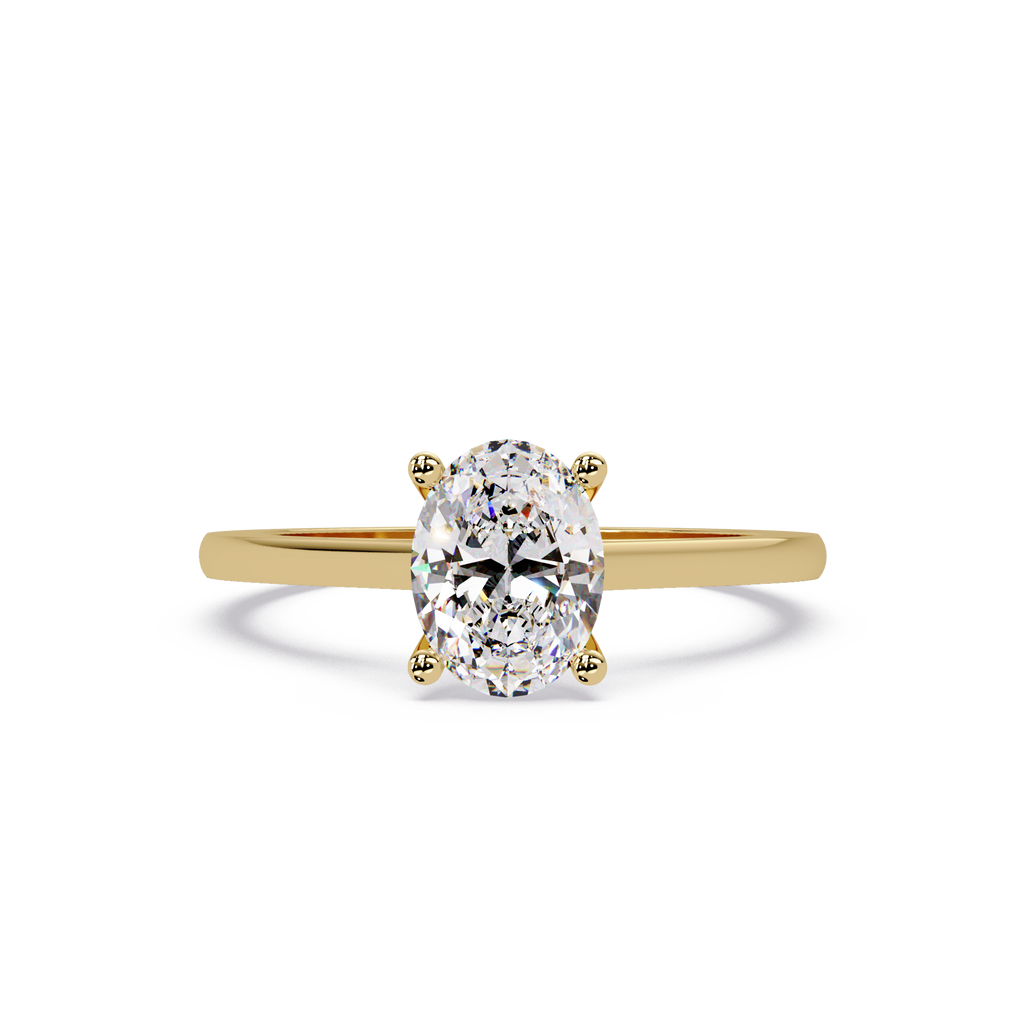 Classic Oval Solitaire Engagement Ring