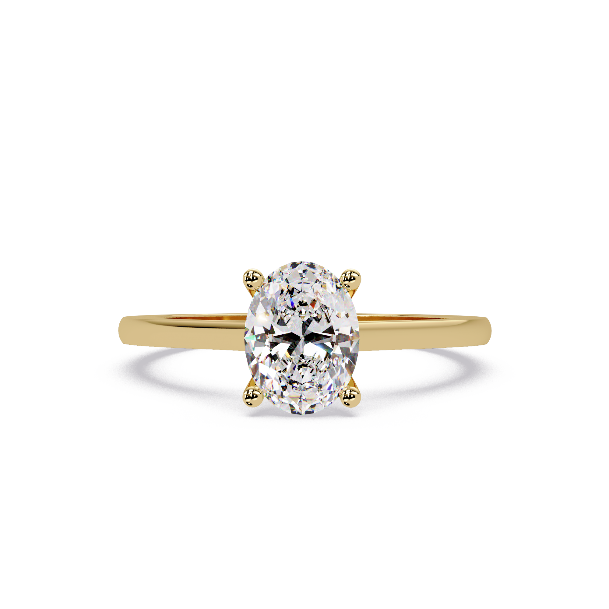 Classic Oval Solitaire Engagement Ring