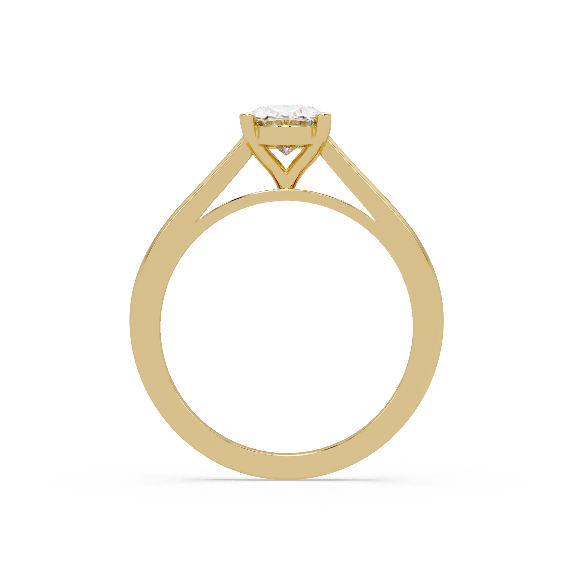 Classic Oval Solitaire Engagement Ring